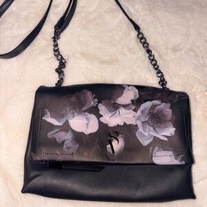 Vera Bradley Black Smoky Floral Crossbody Purse
